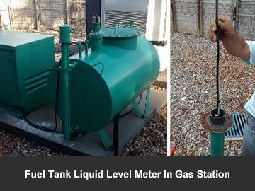 Fuel Tank Liquid Level Meter In Gas Station
