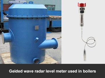 Guided wave radar level meter used in boilers