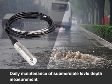 Daily maintenance of submersible level depth measurement