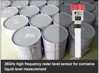 26GHz high frequency radar level sensor for corrosive liquid level measurement