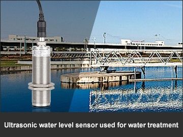 Ultrasonic water level meter used for water treatment