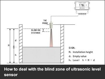 How to deal with the blind zone of ultrasonic level sensor