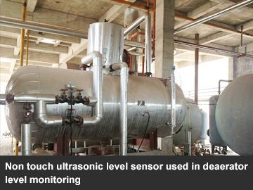 Non touch ultrasonic level sensor used in Deaerator level monitoring