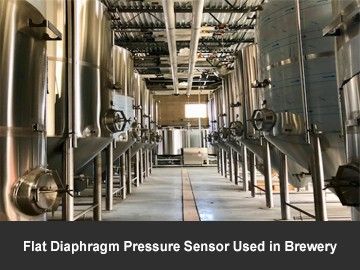 Flat Diaphragm Pressure Sensor Used in Brewery