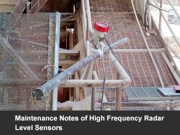 Maintenance Notes of High Frequency Radar Level Sensors