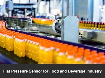 Flat Pressure Sensor for Food and Beverage Industry