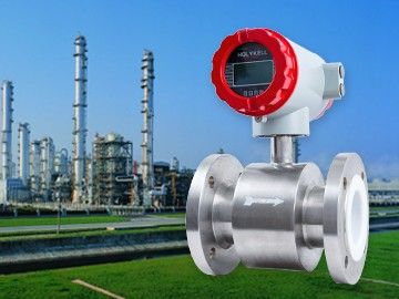 What causes erosion of electromagnetic flow meter?