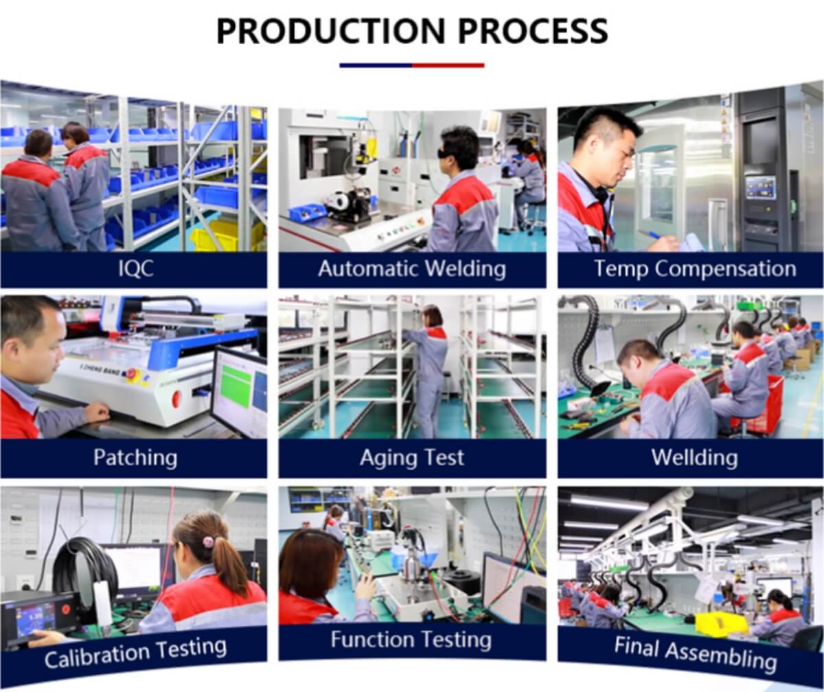pressure sensor production process